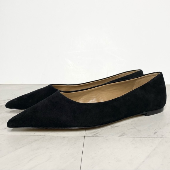 Sam Edelman Shoes - Sam Edelman Wanda Pointy Toe Black Suede Flat 10M